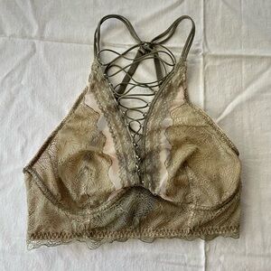 NWOT Victoria's Secret Green Lace Bralette